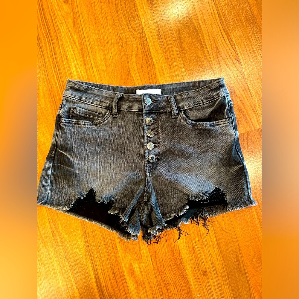 Women's Boutique Black Denim Shorts